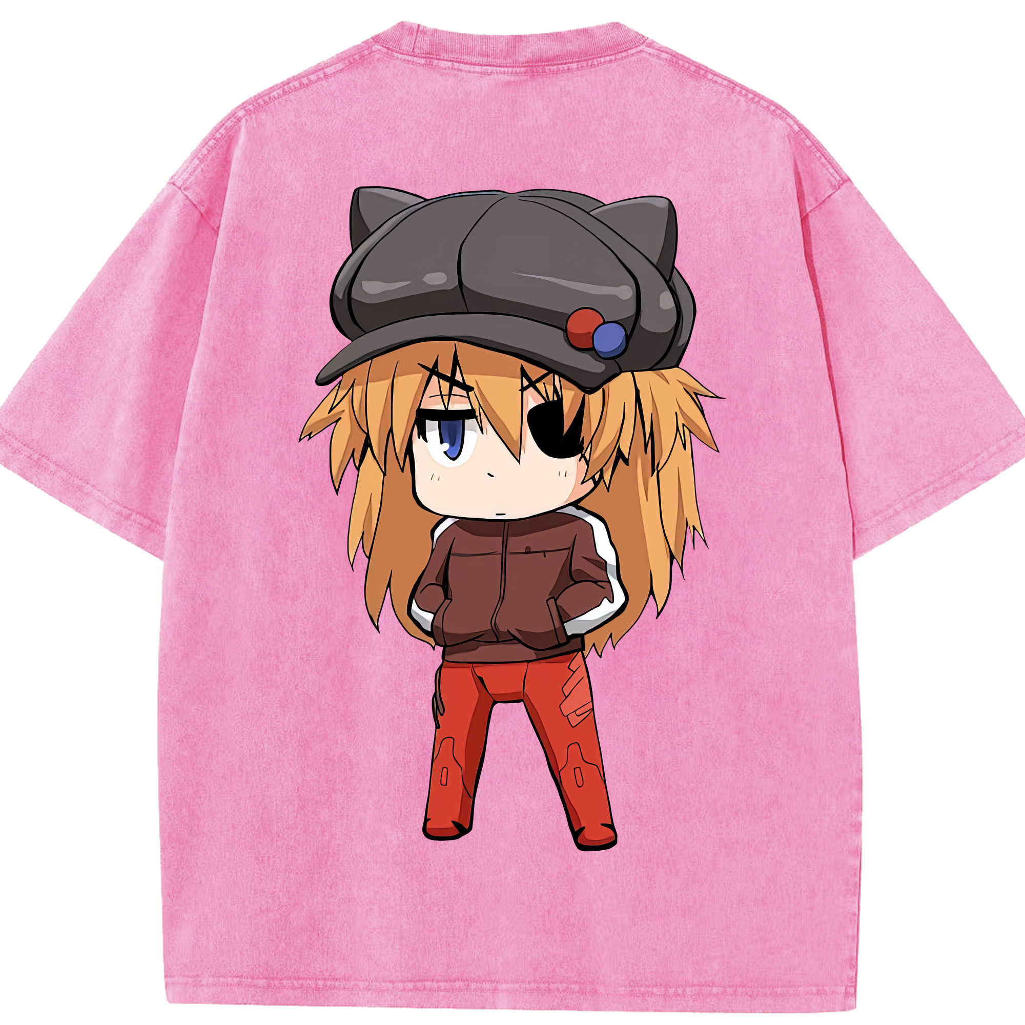（画像用） EVA 新世紀エヴァンゲリオン 綿100% ヴィンテージ風 半袖Tシャツ（背面プリント）